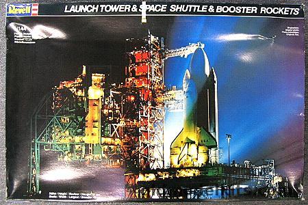 Revell 1/144 Launch Tower Space Shuttle and Booster Rockets, 4911 plastic model kit